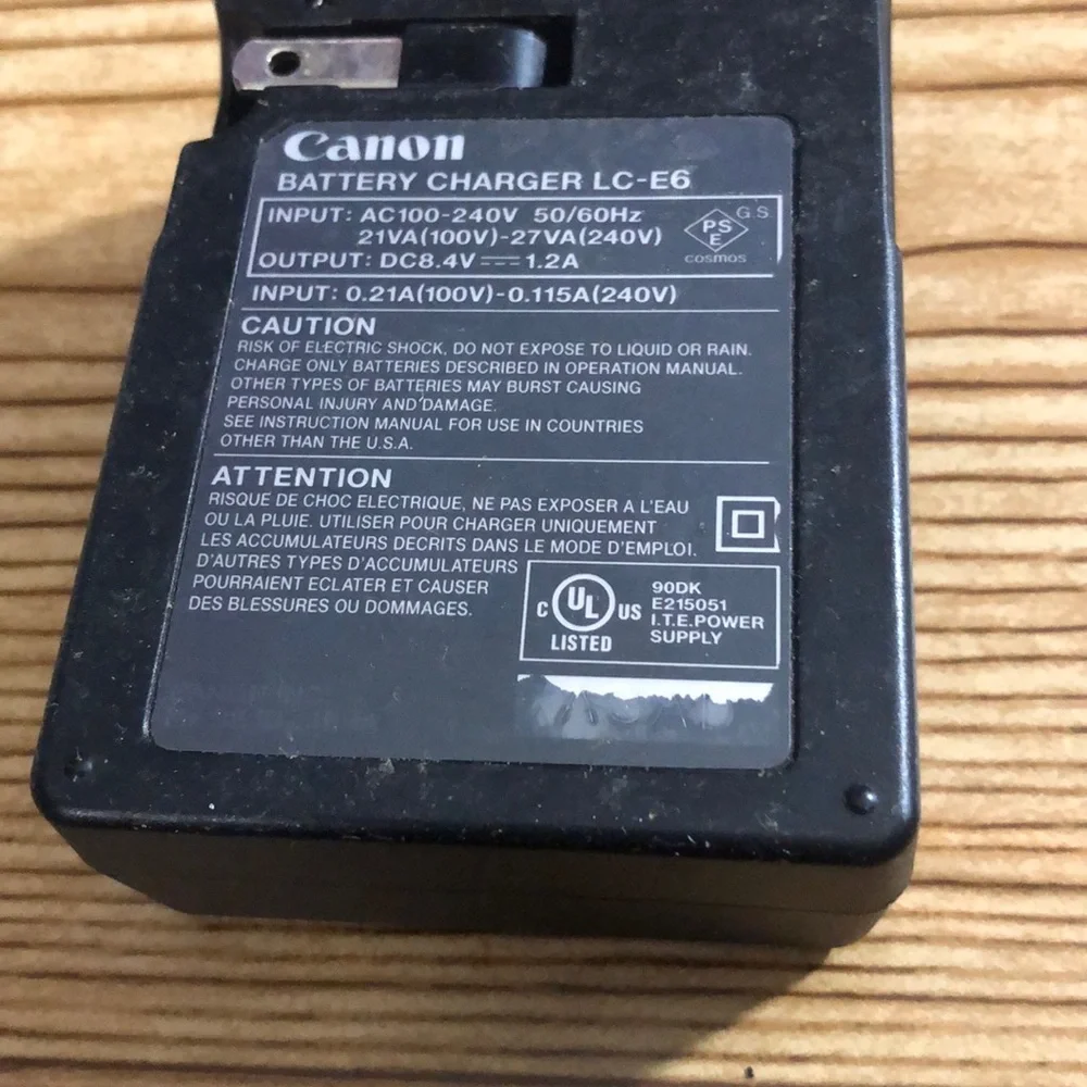 Canon Black Video Game Console Charger